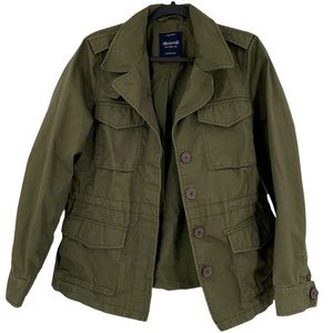 Madewell Outbound Utility Jacket Military Canvas, size Large